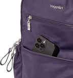 Baggallini Tribeca Expandable Laptop Backpack - 15"x11" Lightweight RFID Computer Bag for Work & Travel with Luggage Sleeve