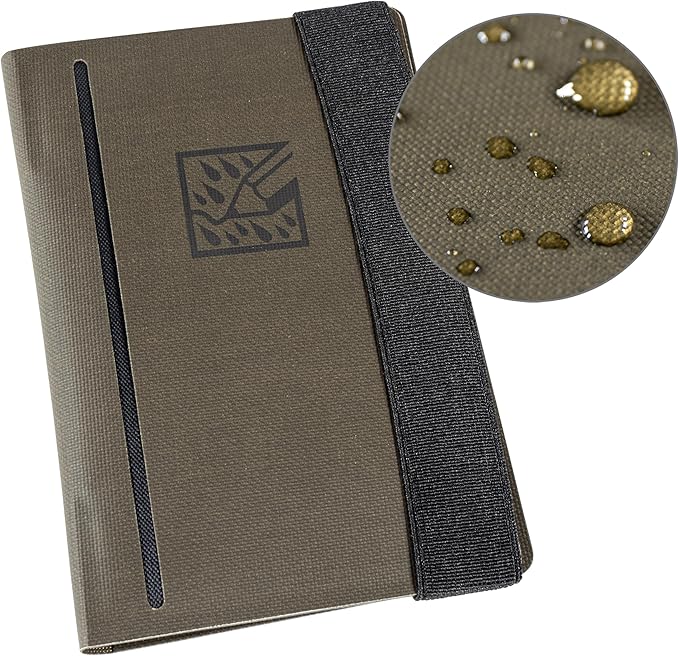 Rite in the Rain Monsoon Field Wallet, 3.5” x 5.5”, EDC, Water Resistant TPU fabric (No. P971-M)