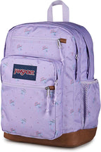 JanSport Cool Backpack with 15-inch Laptop Sleeve, Large Computer Bag Rucksack with 2 Compartments, Ergonomic Straps, Pastel Petals - Lilac
