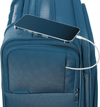 Samsonite UpLIFT Lightweight Large Checked Softside Luggage with Spinner Wheels - Expandable - Airline-Approved, Polyester Soft Suitcase for Ultra Light Travel - Cerulean Blue