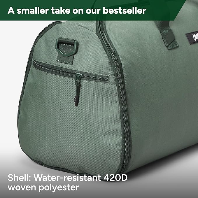 Halfday Convertible 2-in-1 Garment Duffel Weekender Bag 40L: Wrinkle-Free Travel (Hanging Suit Compartment, Shoe Pockets, Trolley Sleeve), Durable & Water-Resistant Carry-on, Cactus