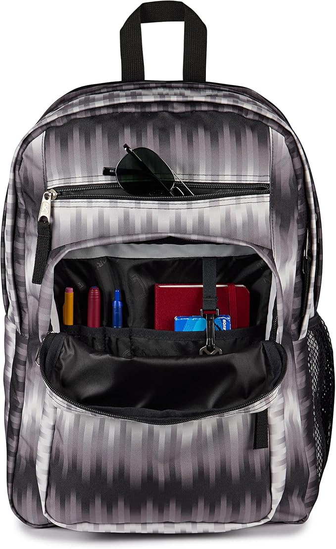 JanSport Laptop Backpack - Computer Bag with 2 Compartments, Ergonomic Shoulder Straps, 15” Laptop Sleeve, Haul Handle - Digi Tie Dye Black