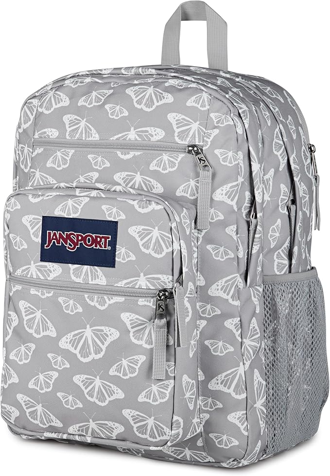 JanSport Laptop Backpack - Computer Bag with 2 Compartments, Ergonomic Shoulder Straps, 15” Laptop Sleeve, Haul Handle - Flutter By Grey