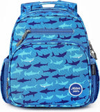 mibasies Toddler Backpack for Boys 2-4: Preschool Kindergarten Backpack - Cute Kids Backpacks for Boys - Shark Blue
