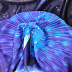 Suitcase Cover 3D Print Design Travel Luggage Protector Trolley Case Cover 26"-28" Sleeve, BluePeacock
