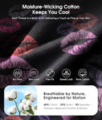MUSICOZY Sleep Headphones Bluetooth 5.4 Headband, Wireless Earphones Music Sleep Earbuds Sleeping Eye Mask with HD Stereo Speakers for Workout Running Travel Yoga, Ideal Gifts (Rainbow Lip)