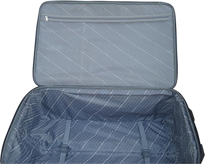 Travelers Club 3 Piece Bowman Luggage Set, Red Carry