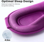Weighted Eye Mask for Sleeping 2 Pack: Gentle Pressure Blackout Sleep Mask with 3D Contoured Cups, Zero Eye Pressure Sleep Mask for Lash Extensions, Memory Foam Travel Mask, Black Purple