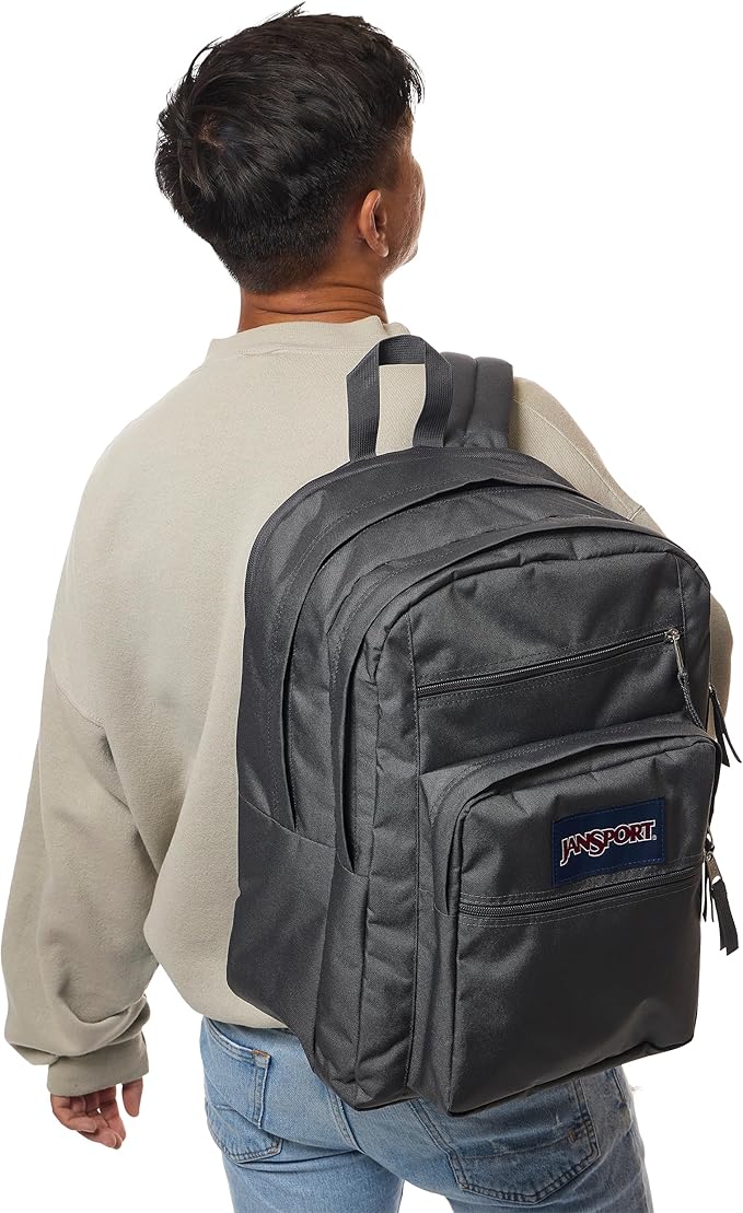 JanSport Laptop Backpack - Computer Bag with 2 Compartments, Ergonomic Shoulder Straps, 15” Laptop Sleeve, Haul Handle - Smokey Grit