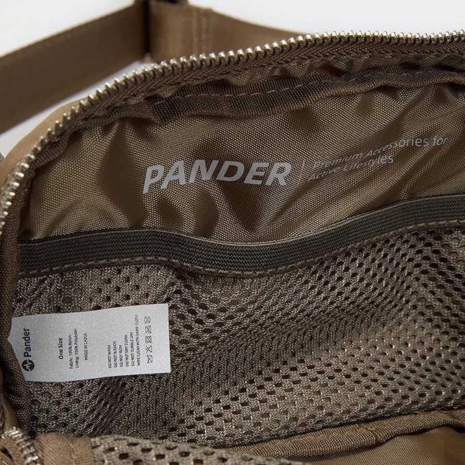 Pander Everywhere Belt Bag for Women, Fashion Waist Packs, Crossbody Bags with Adjustable Strap (Gray Brown)