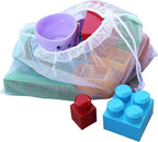 Earthwise Reusable Produce Bags Premium Mesh Set of 9 Bags Made from Recycled Plastic Bottles Ultra Durable, Eco Friendly See Through Transparent Material, Earth Friendly Gift Box (Rpet Mesh)