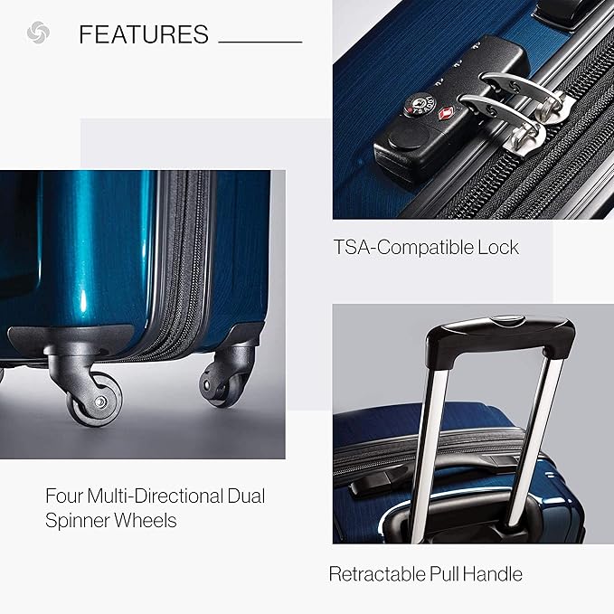 Samsonite Winfield 2 Hardside Luggage with Spinner Wheels, Carry-On 20-Inch, Deep Blue