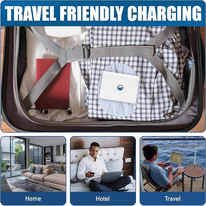 Cruise Approved Power Strip (Royal Caribbean, Disney & More) - Non Surge Charger [2 USB, 2 USB-C] 4-Port Charging Block w/Foldable Plug for iPhone, iPad, Laptops & More - Cruise Ship Essentials 2026