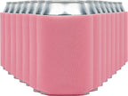 Blank Beer Can Cooler Sleeves (60-Pack) - Soft Insulated Coolies, HTV Friendly Koolies in Bulk for Cans & Bottles - Coolie Blanks for Vinyl Projects & Wedding Favors (Salmon)