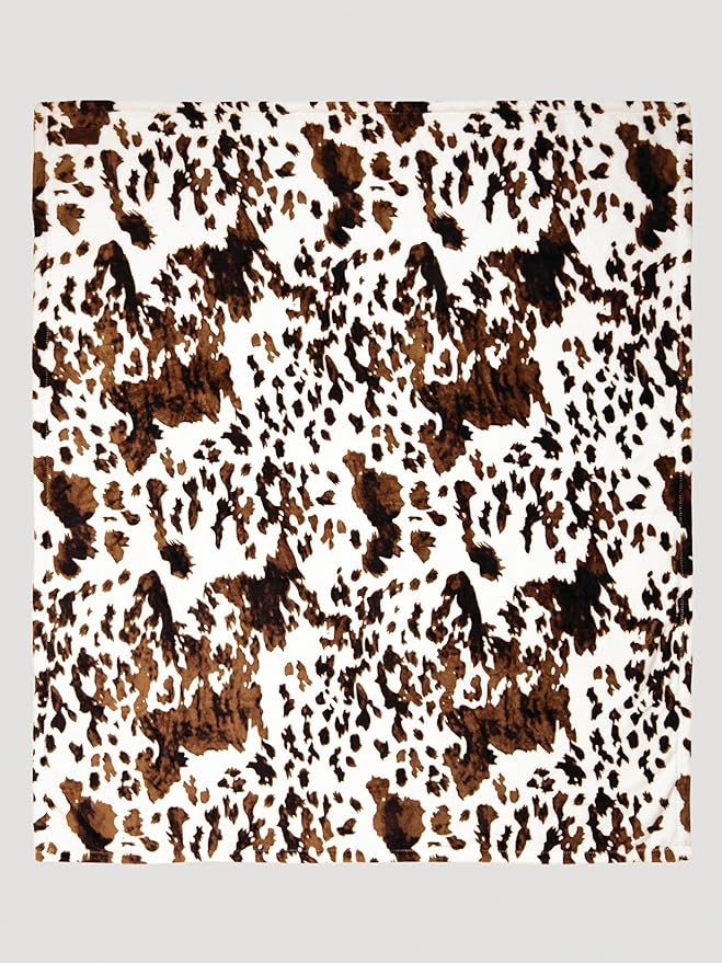 CARSTENS, INC. Travel Blanket, Premium Compact 2-in-1 Airplane Blanket/Pillow, Wrangler Tri-Color Cowhide