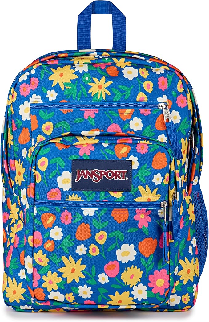 JanSport Laptop Backpack - Computer Bag with 2 Compartments, Ergonomic Shoulder Straps, 15” Laptop Sleeve, Haul Handle - Flower Market
