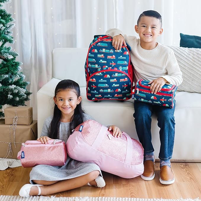 Wildkin Kids Rolling Luggage – Carry-On Size for School & Overnight Travel