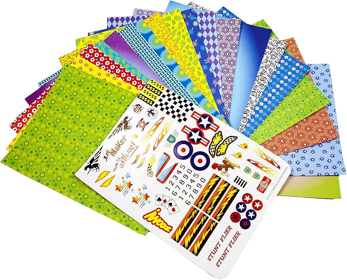TS Shure by Bendon Paper Airplanes Mini Activity Tin with 20 Paper Airplanes and Sticker Sheet 50435