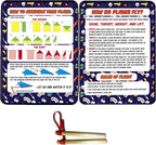 TS Shure by Bendon Slingshot Airplanes Educational Activity Tin with Stabilizer Hooks and Slingshots 50511