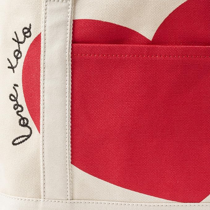 Lands' End Open Top Canvas Tote Bag
