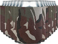 Blank Beer Can Coolers Sleeves (30-Pack) Soft Insulated Beer Can Coolies - HTV Friendly Plain Koolies in Bulk for Beer Cans & Bottles - Coolie Blanks for Vinyl Projects & Wedding Favors (Classic Camo)