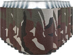 Blank Beer Can Cooler Sleeves (110-Pack) Soft Insulated Beer Can Coolies - HTV Friendly Blank Koolies in Bulk for Beer Cans & Bottles - Coolie Blanks for Vinyl Projects & Wedding Favors (Classic Camo)