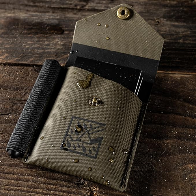 Rite in the Rain Monsoon On-the-Go Wallet, 3 3/8” x 3 ¾”, TPU fabric, Pen Holder (No. C971) | 3 3/8" x 3 ¾", Pen Holder, No. C971