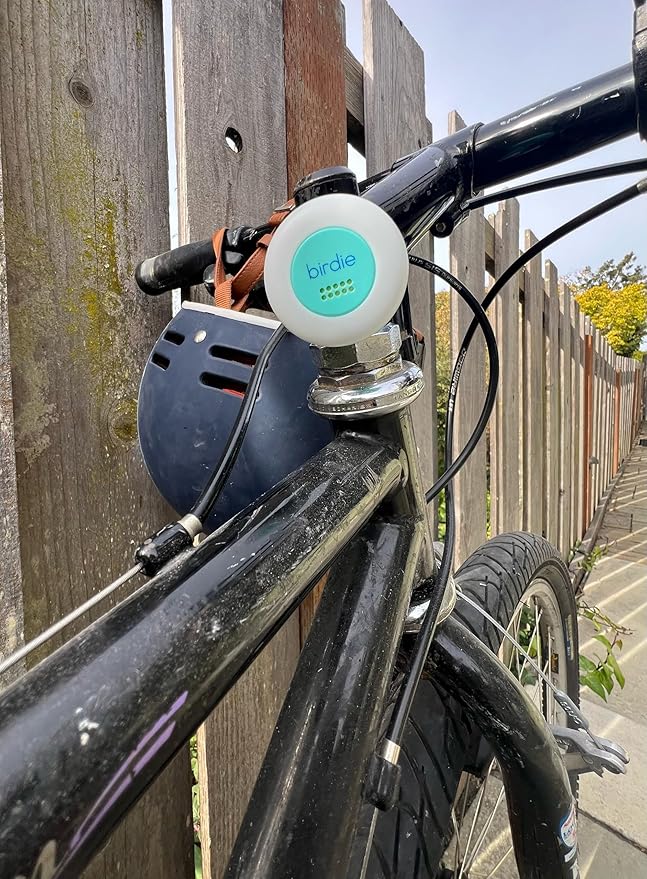 She's Birdie - The Original Personal Safety Alarm Disc for Bikes, Hikes, and Late Nights - Loud Siren, LED Light for Extra Visibility, Rechargeable, Handsfree, Lightweight, Water Resistant (Aqua)