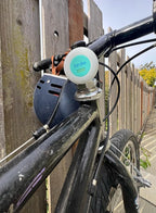 She's Birdie - The Original Personal Safety Alarm Disc for Bikes, Hikes, and Late Nights - Loud Siren, LED Light for Extra Visibility, Rechargeable, Handsfree, Lightweight, Water Resistant (Aqua)