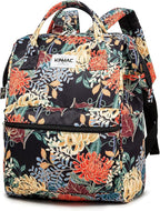 Kinmac Wide Open Style Laptop Backpack for Laptop Up to 15.6 Inch Men Women Travel Outdoor Backpack (Golden Chrysanthemum)