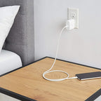 Amazon Basics 65W One-Port GaN USB-C Wall Charger with Power Delivery PD, Foldable Plug, Portable, Fast Charging for Laptops, Tablets & Phones, White