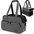 PetAmi Small Dog Purse Carrier, Soft-Sided Pet Carrier Bag with Pockets, Portable Puppy Cat Travel Handbag Tote, Airline Approved Breathable Mesh, Poop Bag Dispenser, Sherpa Bed, Max 18 lbs, Dark Gray