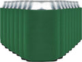 Blank Beer Can Cooler Sleeves (60-Pack) Soft Insulated Beer Can Coolies - HTV Friendly Blank Koolies in Bulk for Beer Cans & Bottles - Coolie Blanks for Vinyl Projects & Wedding Favors (Kelly Green)