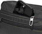 Baggallini Securtex Anti-theft Belt Bag 8.8"x5.5" Crossbody Fanny Pack for Women RFID Wallet Locking Zipper Travel Purse