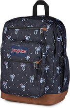 JanSport Cool Backpack with 15-inch Laptop Sleeve, Large Computer Bag Rucksack with 2 Compartments, Ergonomic Straps, Pastel Petals - Black