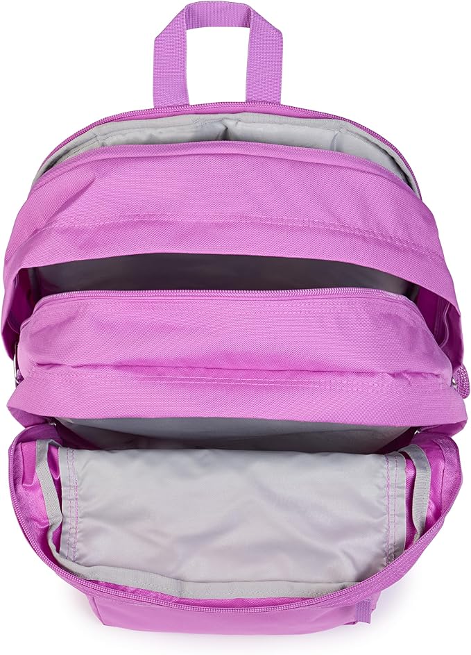 JanSport Laptop Backpack - Computer Bag with 2 Compartments, Ergonomic Shoulder Straps, 15” Laptop Sleeve, Haul Handle - Digital Fuchsia