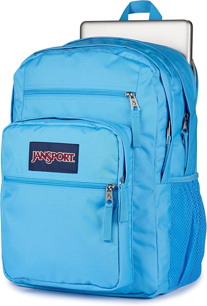 JanSport Laptop Backpack - Computer Bag with 2 Compartments, Ergonomic Shoulder Straps, 15” Laptop Sleeve, Haul Handle - Electric Azul