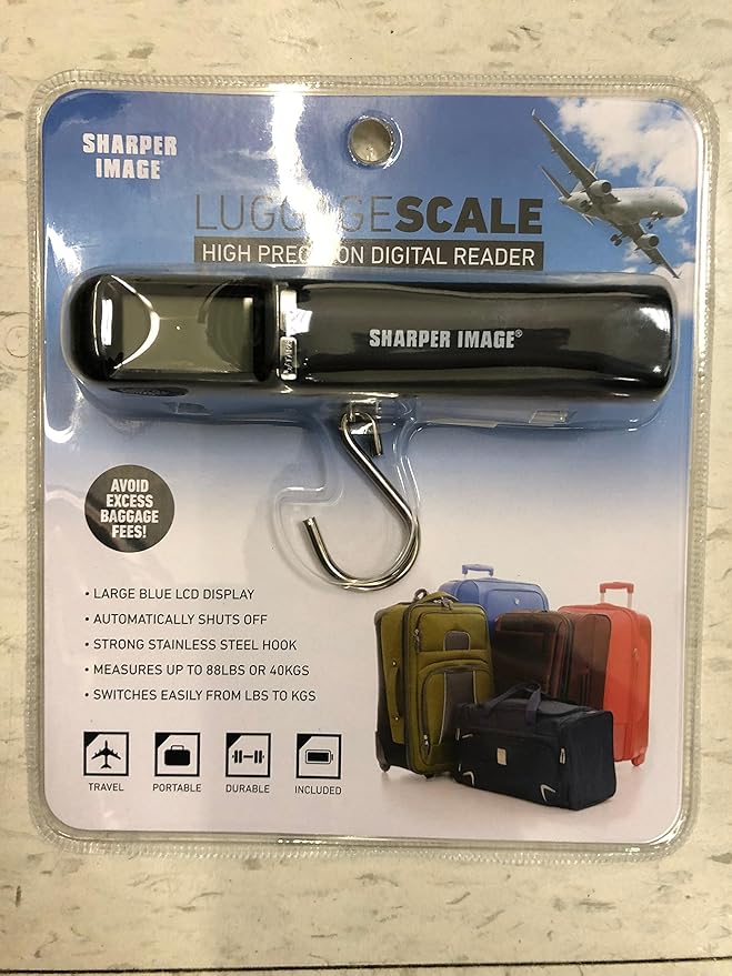 The sharper image luggage scale - High precision digital reader