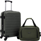 Wrangler Smart Spinner Hardside Luggage, 2 Piece Set, Deep Depths