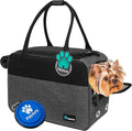 PetAmi Dog Purse Carrier for Small Dogs Cats, TSA Airline Approved Soft-Sided Pet Carrier with Pockets, Ventilated Travel Tote Bag with Bed & Shoulder Strap, Puppy Kitten, Max 12 lbs, Heather Charcoal