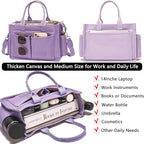 ZHMO Canvas Tote Bag for Women,Women's Bags Crossbody Bags Work Laptop Tote Bag Large Handbags Purse for Travel Nurse Teacher