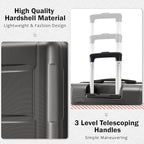 2 Piece Luggage Sets with Bags, Lightweight Expanable Carry on Luggage Sets, Hardshell ABS Spinner Wheels Suitcase with TSA Lock,for Women Men, 20 IN & 24 IN, Dark Grey
