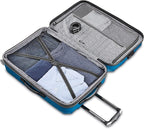 Samsonite Centric 2 Hardside Expandable Luggage with Spinner Wheels, Caribbean Blue, Checked-Medium 24-Inch
