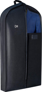 Luxury Storage Garment Bag for Men Suit, Long Women Dress, Tuxedo, Uniform | 47 Inch + 5 Inch Side Gusset | Hanging, Breathable, Foldable Clothes Cover and Protector