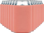 Blank Beer Can Coolers Sleeves (30-Pack) Soft Insulated Beer Can Coolies - HTV Friendly Plain Koolies in Bulk for Beer Cans & Bottles - Coolie Blanks for Vinyl Projects & Wedding Favors (Coral)