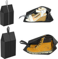 Simple Houseware Travel Shoe Bags, Set of 4 Waterproof with Zipper, Black