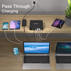 PD 100W USB-C Power Bank, 32000mAh Portable Laptop Charger [PD 3.0 100W & 65W Dual Type-C Ports + QC 3.0 Four Ports] for MacBook, Dell, HP, iPhone, Samsung, Switch and More