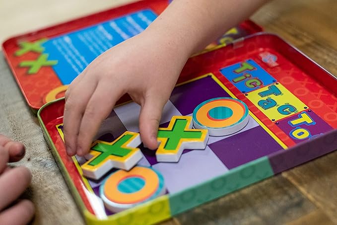 TS Shure by Bendon Tic-Tac-Toe Games Magnetic Activity Tin with Foam Magnet Sheet 50522