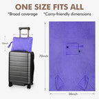 Tirrinia Travel Blanket and Pillow Set, Soft Compact Airplane Blanket with Foot Pockets, 4-in-1 Travel Essentials for Women Men, Portable Travel Gifts for Her, Travel Blanket for Airplanes, Cars