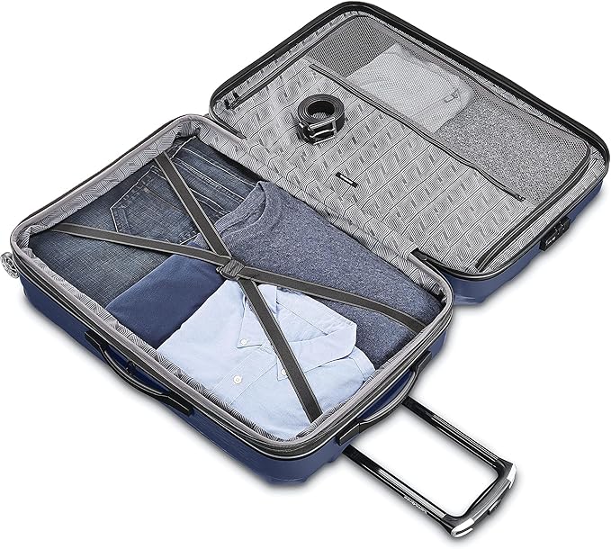 Samsonite Centric 2 Hardside Expandable Luggage with Spinner Wheels, True Navy, 3-Piece Set (20/24/28)
